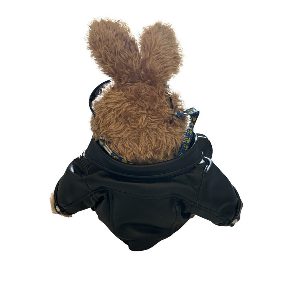 Build a Bear Biker Bunny Faux Leather Motorcycle Jacket Boots Sunglasses BAB - Picture 3 of 8